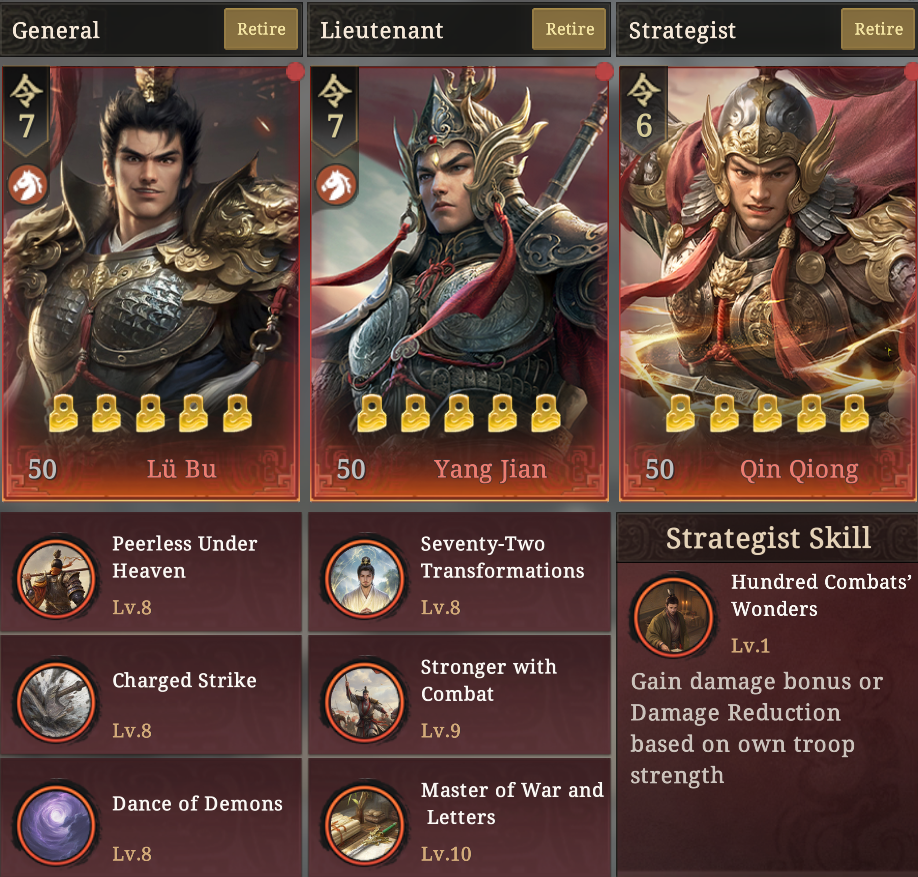 Order of Kings Commander Formation